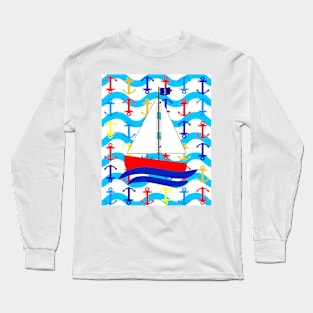 Sailing Anchors Long Sleeve T-Shirt